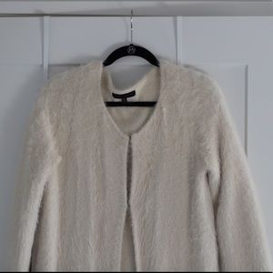 White Fuzzy Jacket Size S